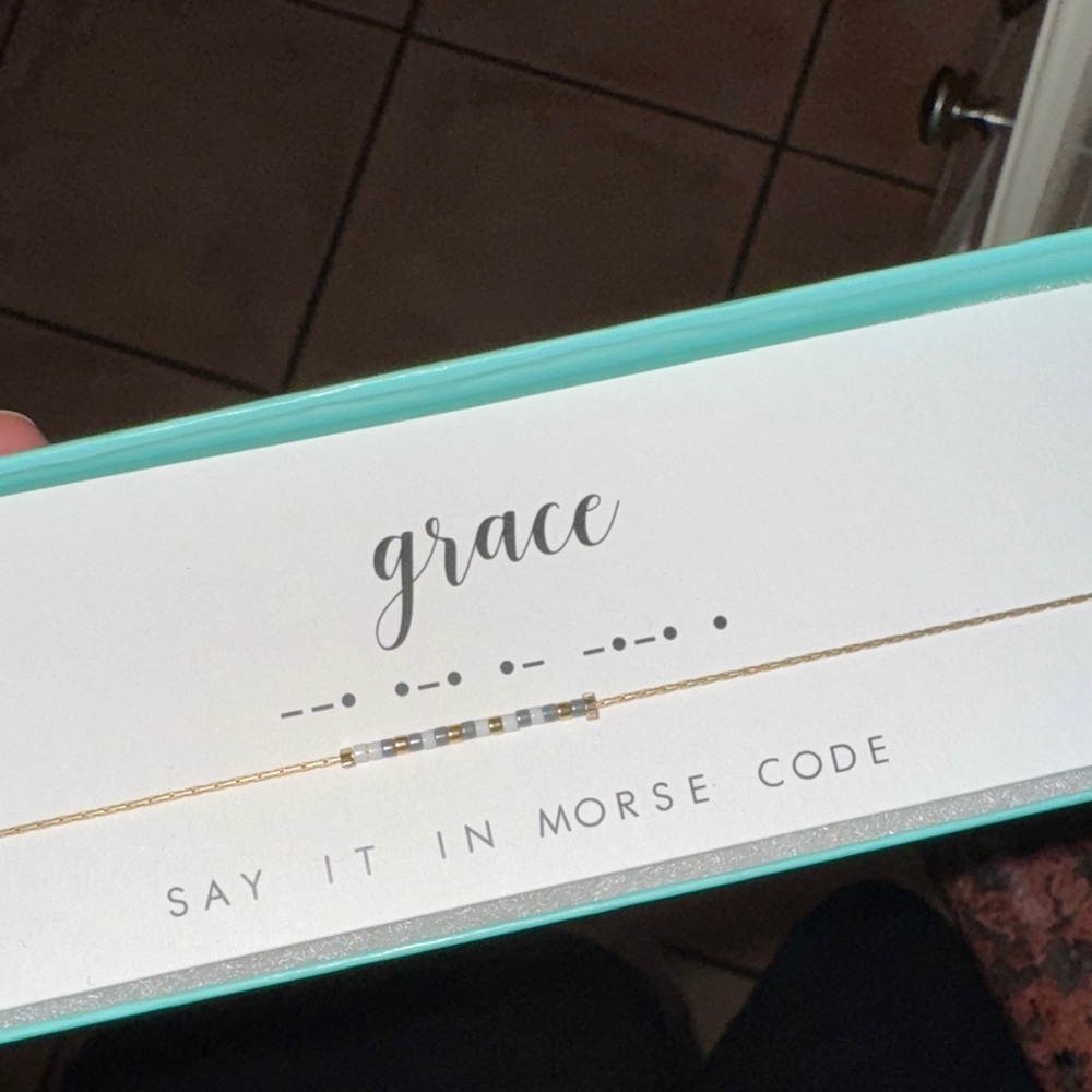 NWOT- Grace Morse Code Bracelet- never worn - Picture 2 of 3